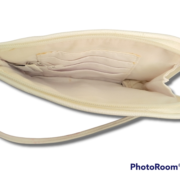 DISNEY PARKS ORIG MICKEY MOUSE SMALL CLUTCH WRISTLET WALLET WHITE - Picture 4 of 6